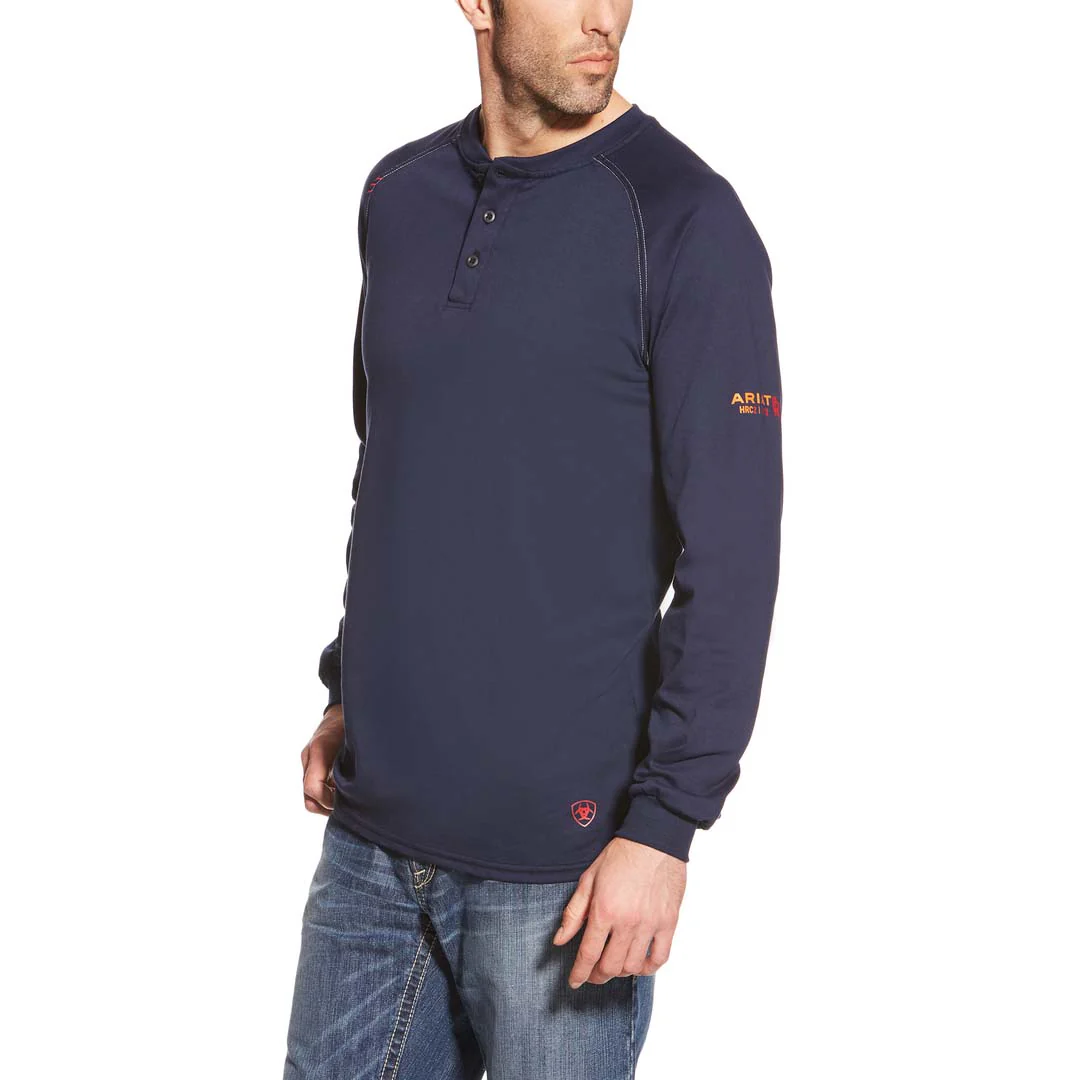 Ariat FR L/S Henley Navy