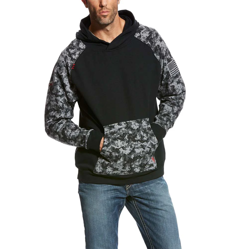 Ariat FR Patriot Hoodie - Black Digi - Image 2