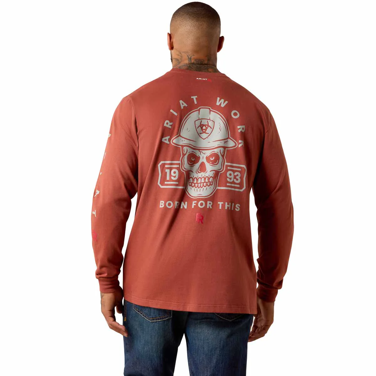 Ariat Men's FR Hardhead T-Shirt Brandy - Image 2