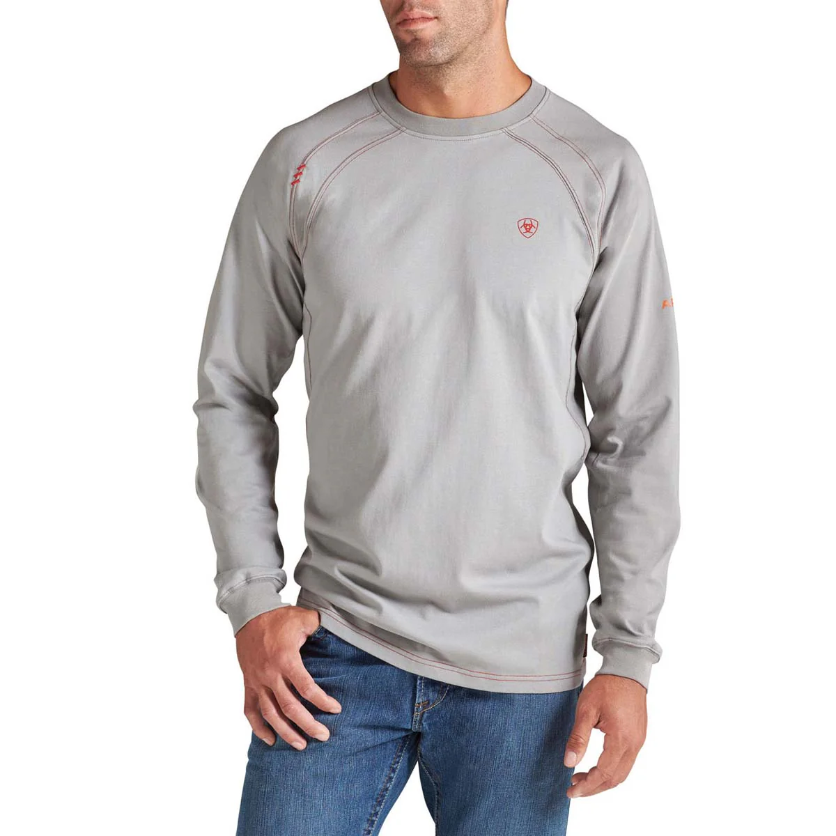 Ariat Men's FR Long Sleeve Tee Silver