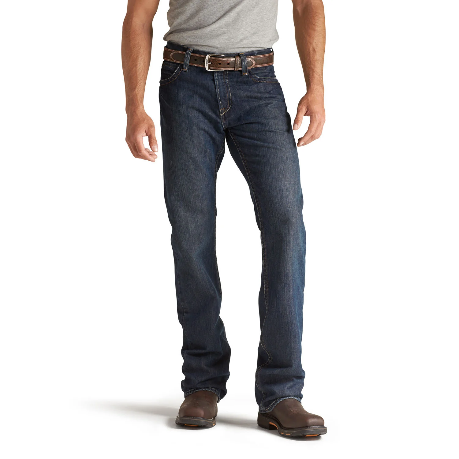 Ariat Men's FR M4 Boot Cut Jean Shale - Image 2
