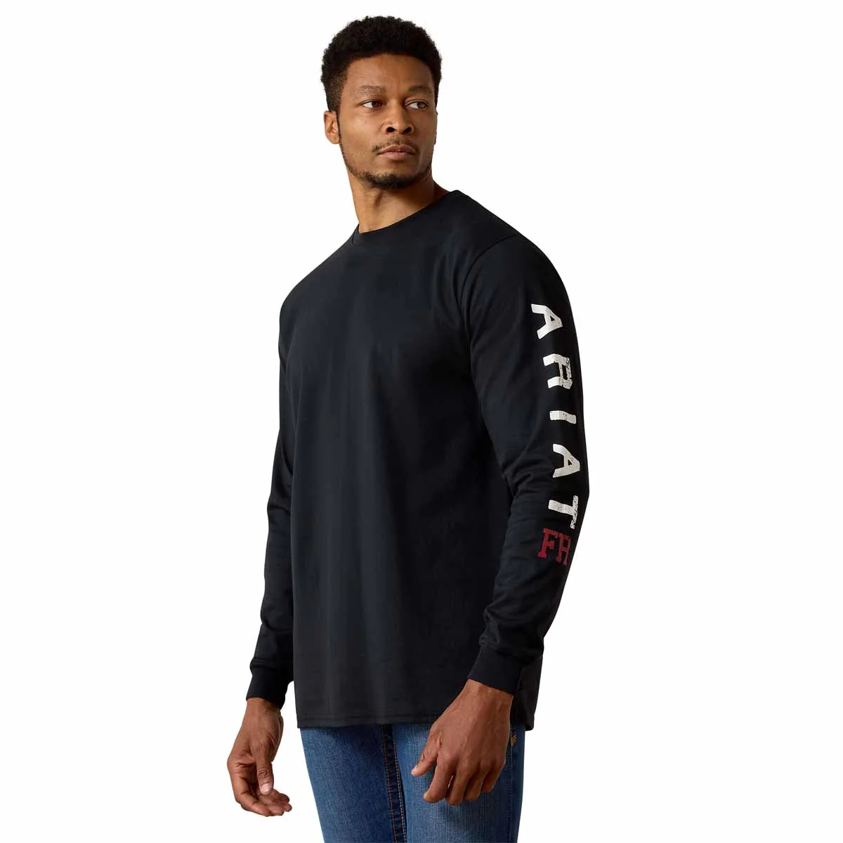 Ariat Men's FR Roughneck Skull Logo T-Shirt Black