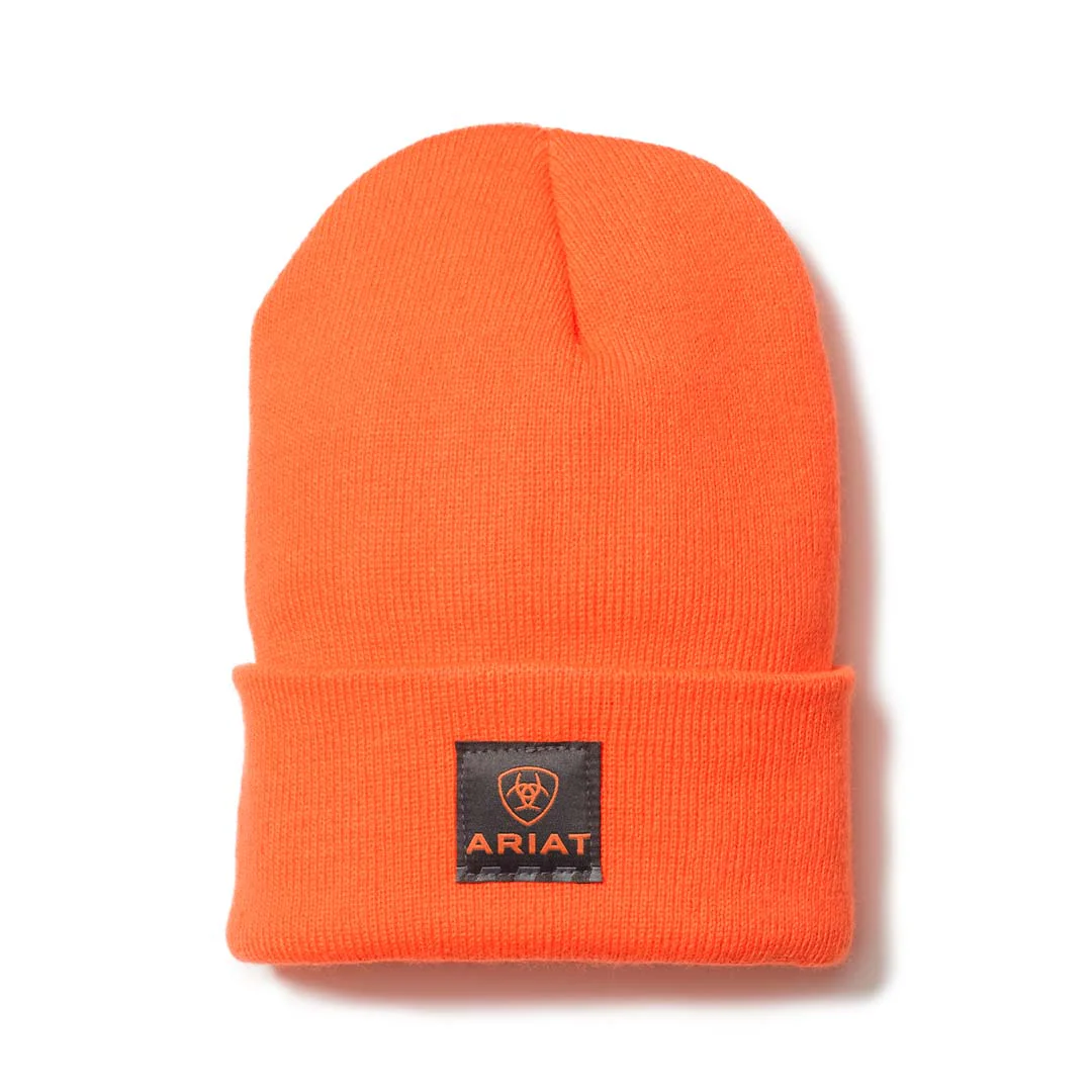 Ariat Rebar Watch Cap Orange - Image 2