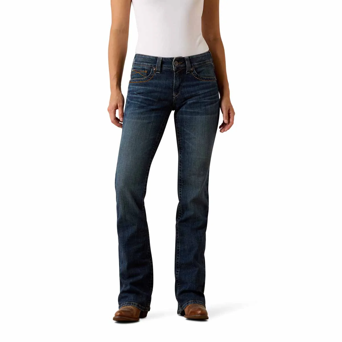 Ariat Women's Mid Rise Luisa Boot Cut Jeans