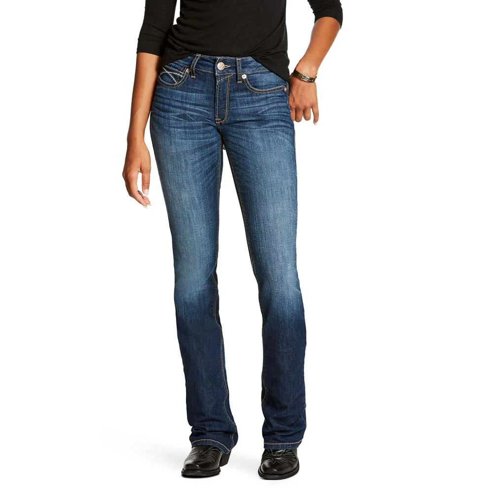 Ariat Women's R.E.A.L Perfect Rise Rosa Boot Cut Jean - Lita