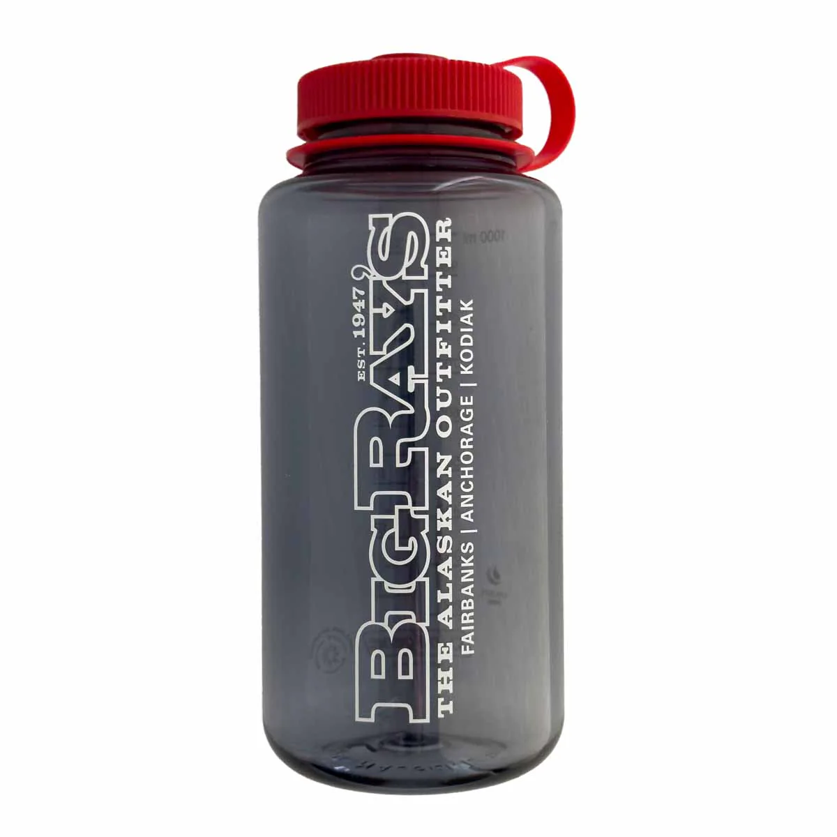 Big Ray's Tritan 32oz Nalgene Bottle - Gray/Red