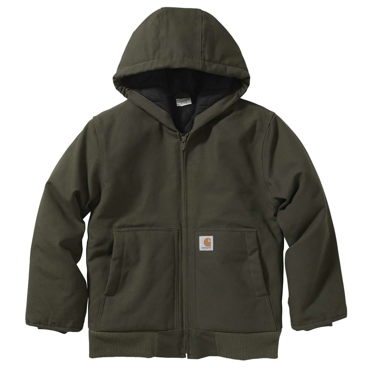 Carhartt Boys' Flannel Quilt Lined Active Jac (Youth)