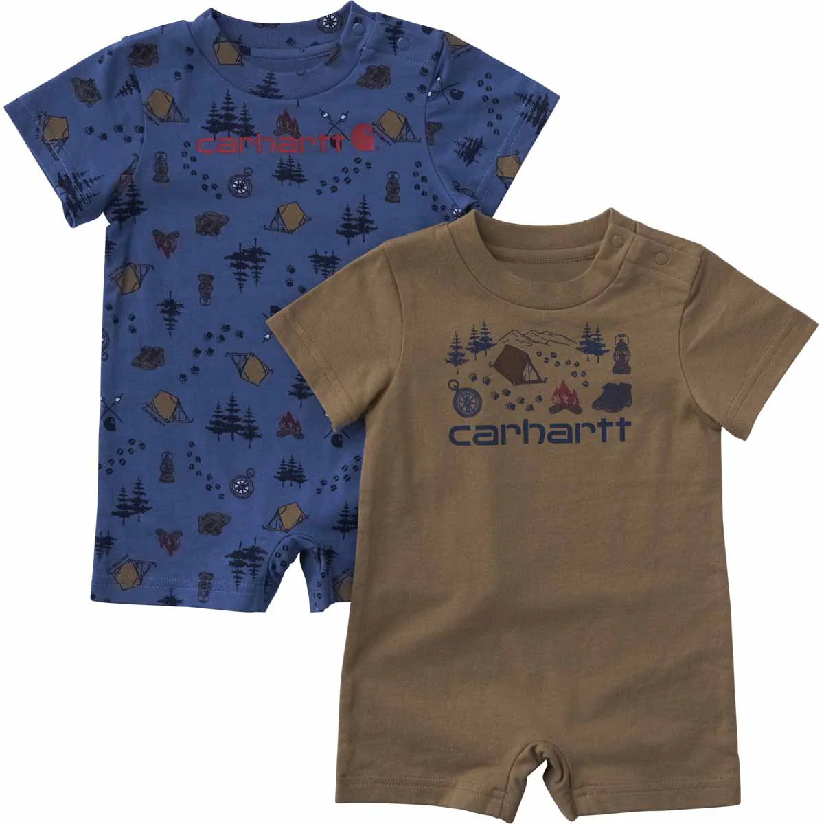 Carhartt Infant Boy's Short-Sleeve 2pc Camping Romper Set - S26