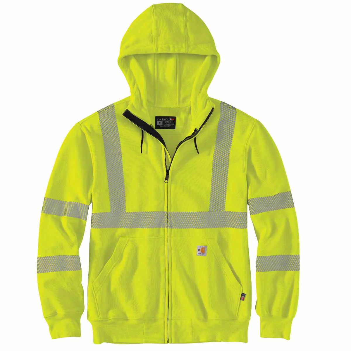 Carhartt Men's FR High-Visibility Force Full-Zip Class 3 Sweatshirt