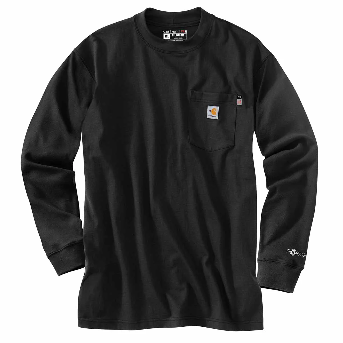 Carhartt Men's Flame Resistant Knit Long-Sleeve Tee S-2XL - Image 2