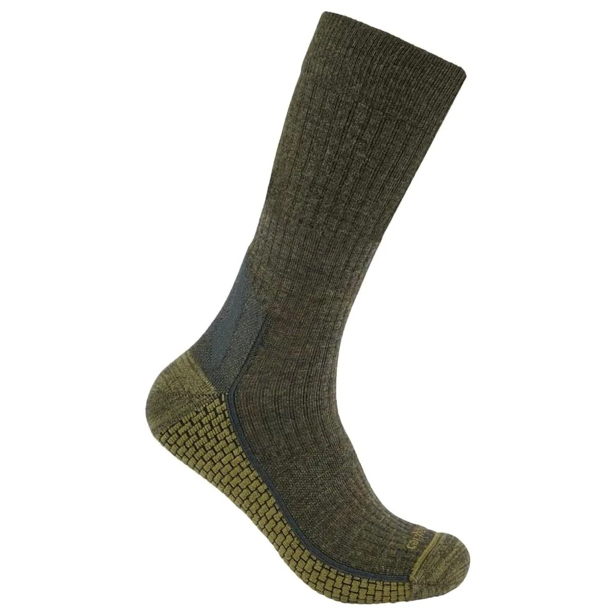 Carhartt Men's FORCE® Grid Midweight Synthetic-Merino Wool Blend Crew Sock