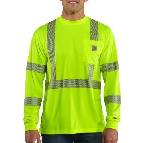 Carhartt Men's Force High-Vis Class 3 Long-Sleeve T-Shirt - Image 2
