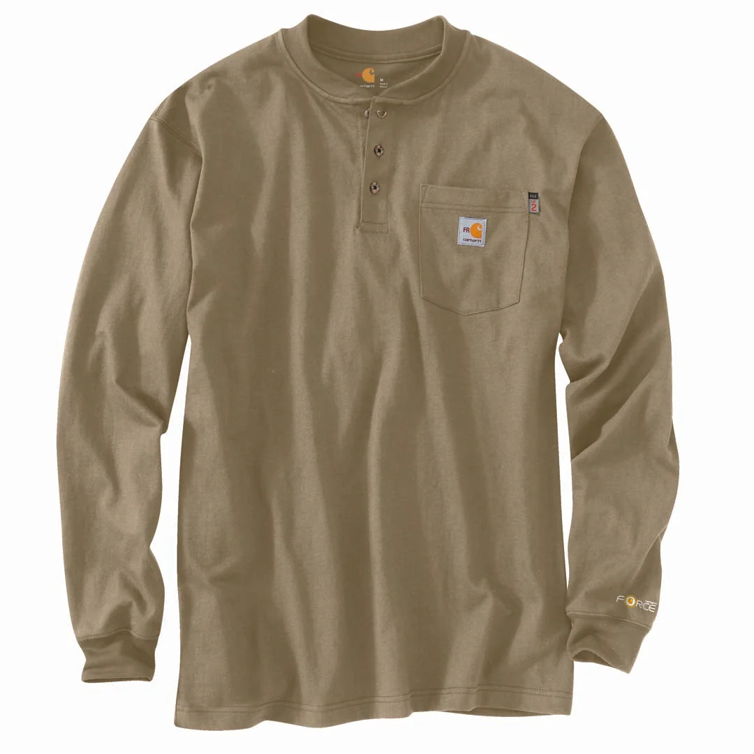 Carhartt Men's FR Knit Long-Sleeve Henley 3XL-4XL,MT-3XLT - Image 2
