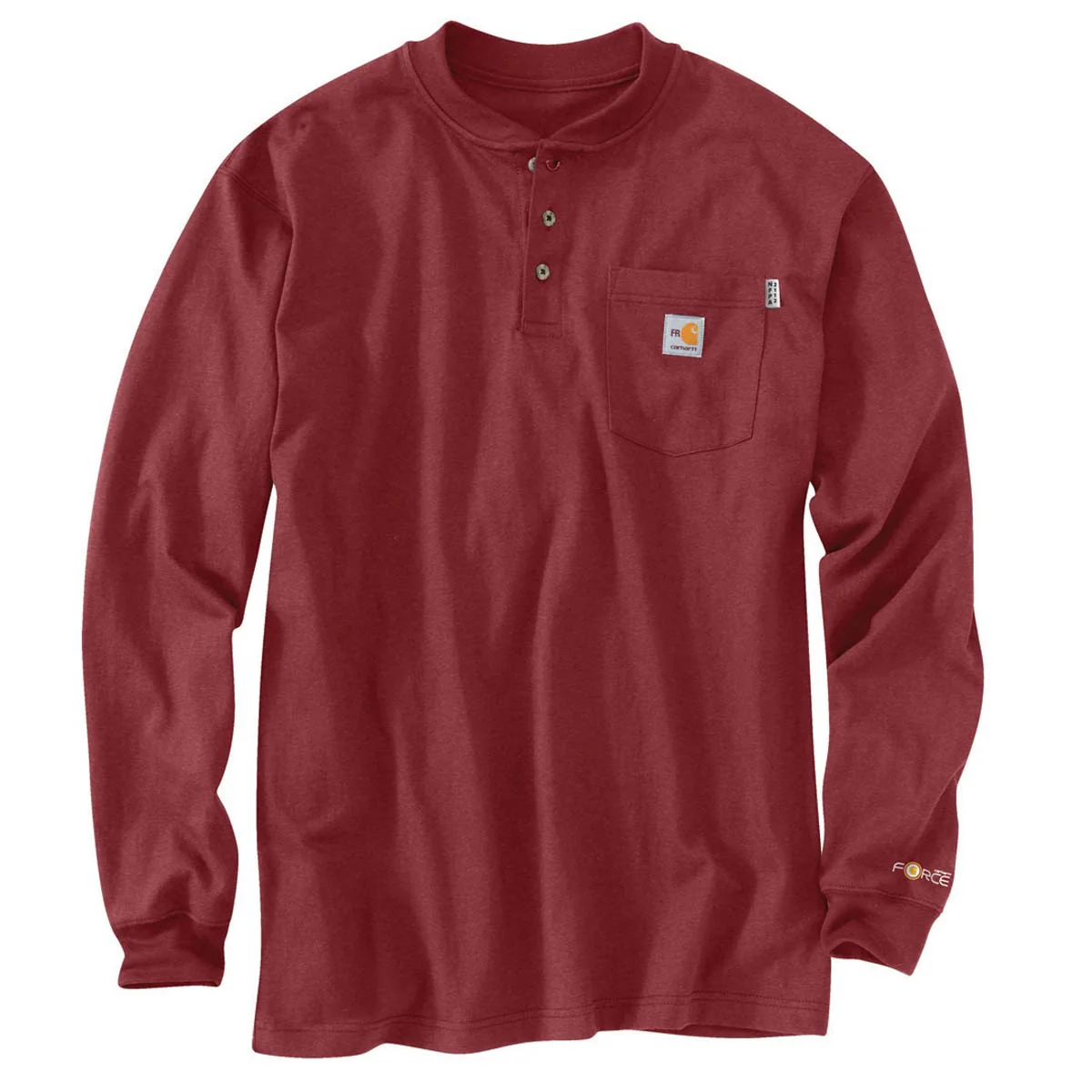Carhartt Men's FR Knit Long-Sleeve Henley S-2XL - Image 4