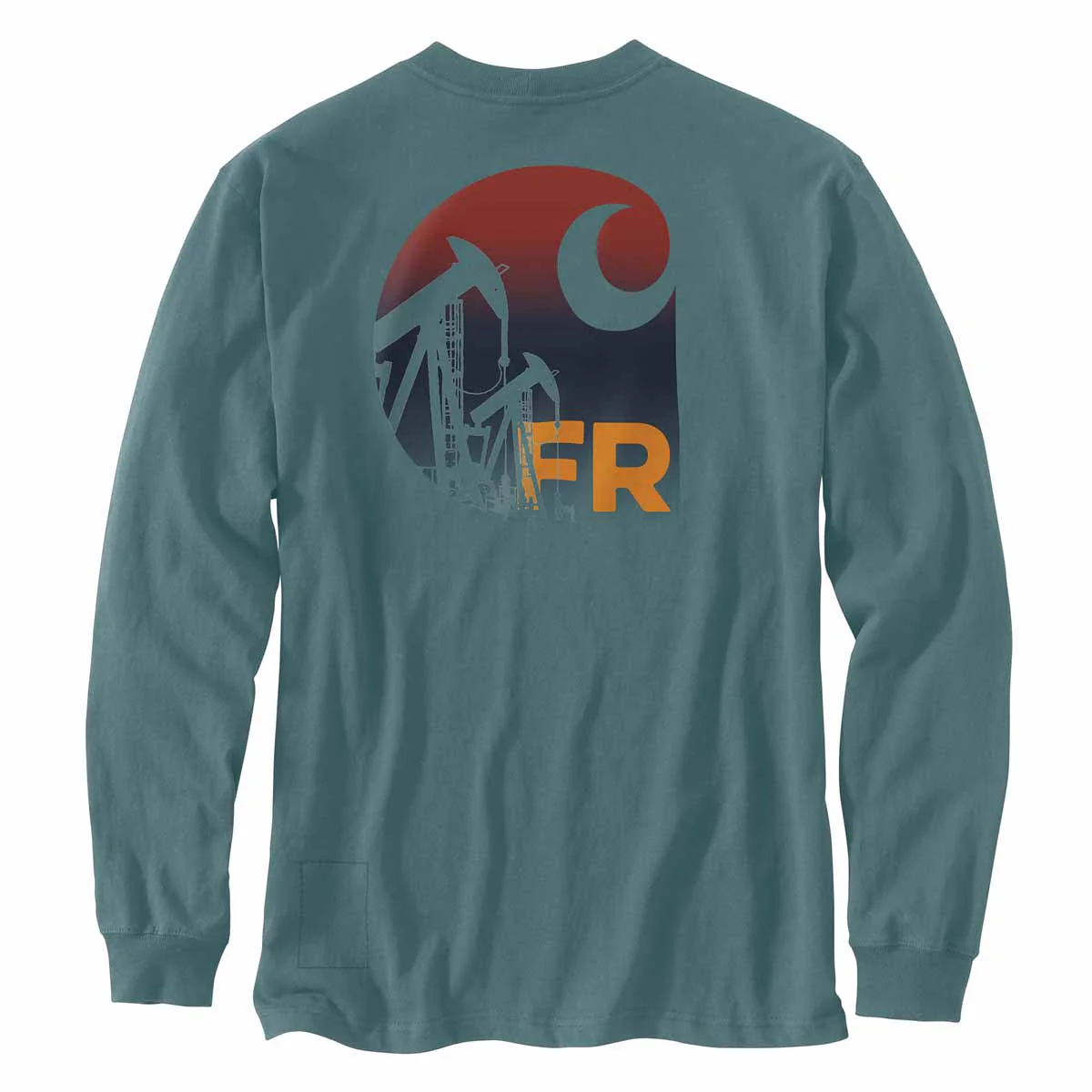 Carhartt Men's FR L/S Oil Rig T Shirt