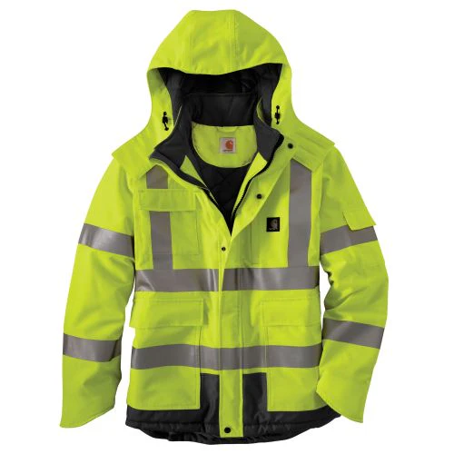 Carhartt Men's Hi-Vis Class 3 Sherwood Waterproof Jacket Big