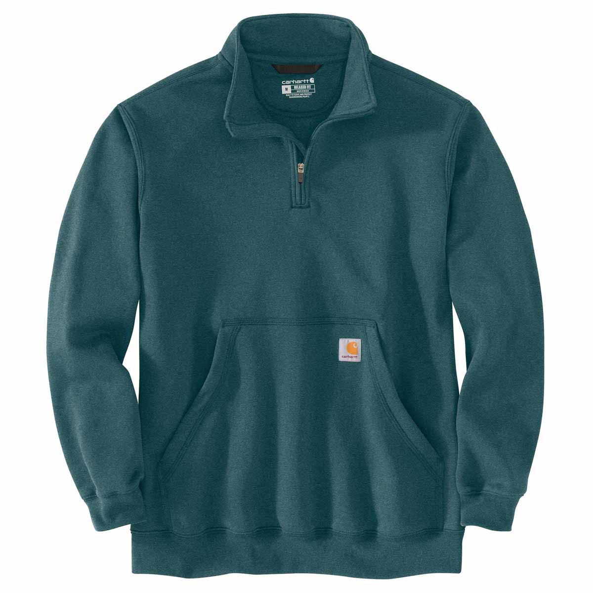 Carhartt Men's Loose Fit Midweight Quarter-Zip Mock-Neck Sweatshirt - Image 2