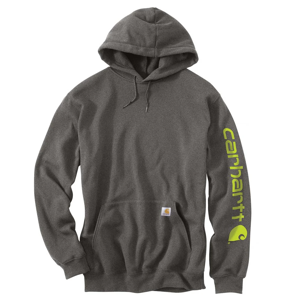 Carhartt Men's Midweight Signature Sleeve Hooded Sweatshirt - Image 3