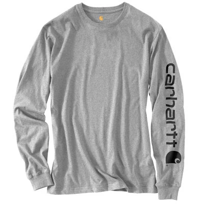 Carhartt Men's Signature Sleeve Logo Long Sleeve T-Shirt - Image 4