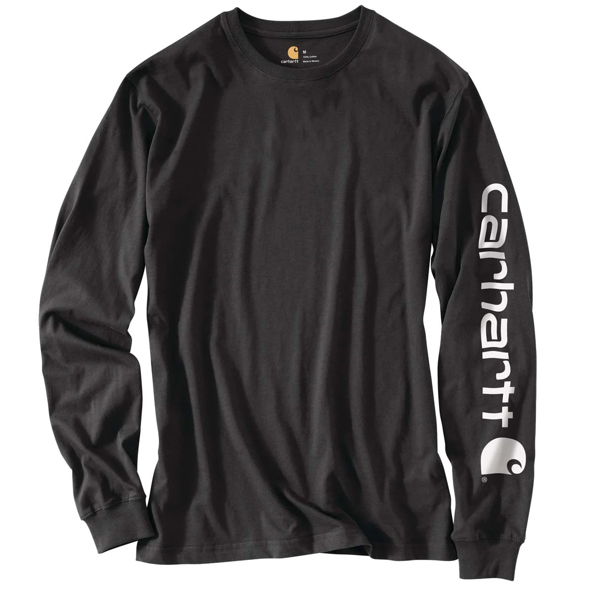 Carhartt Men's Sleeve Logo Long Sleeve T-Shirt Big & Tall