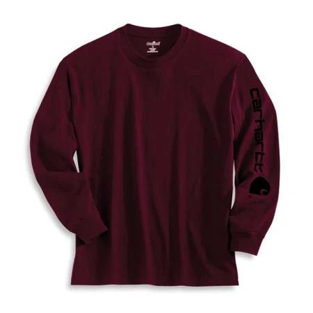Carhartt Men's Sleeve Logo Long Sleeve T-Shirt Big & Tall - Image 2