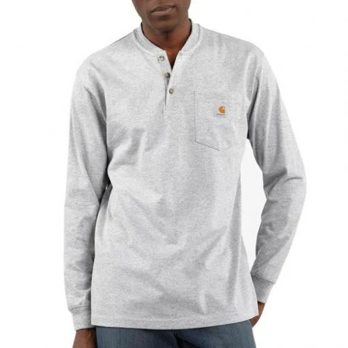 Carhartt Men's Workwear Pocket Long Sleeve Henley Big & Tall - Image 3