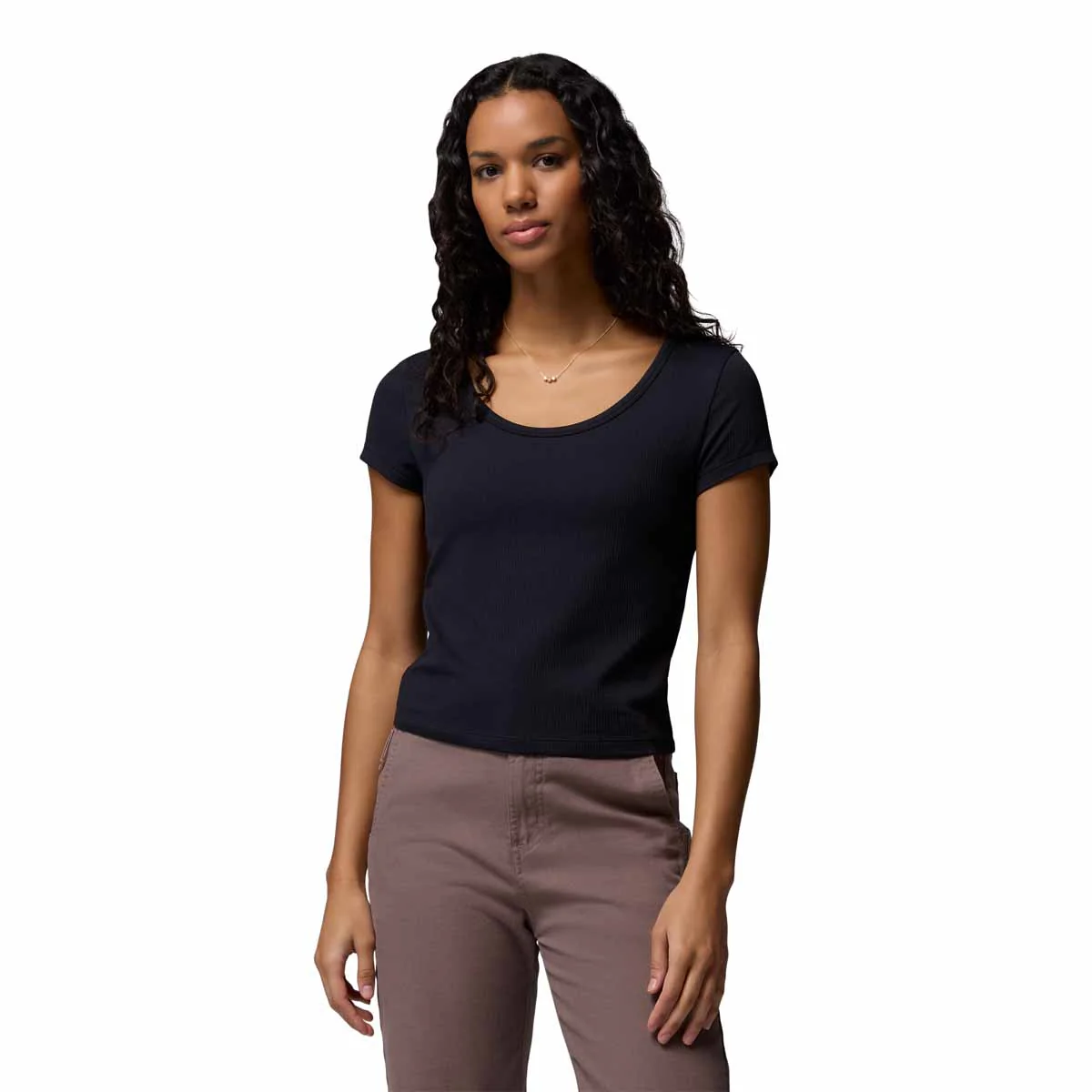 Columbia Women's Pinetown Canyon Rib Short Sleeve Tee