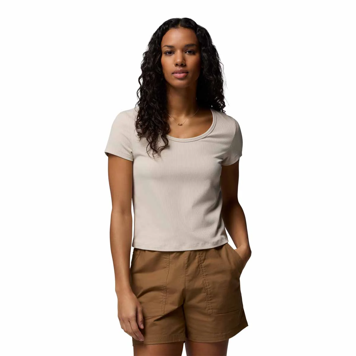 Columbia Women's Pinetown Canyon Rib Short Sleeve Tee - Image 2