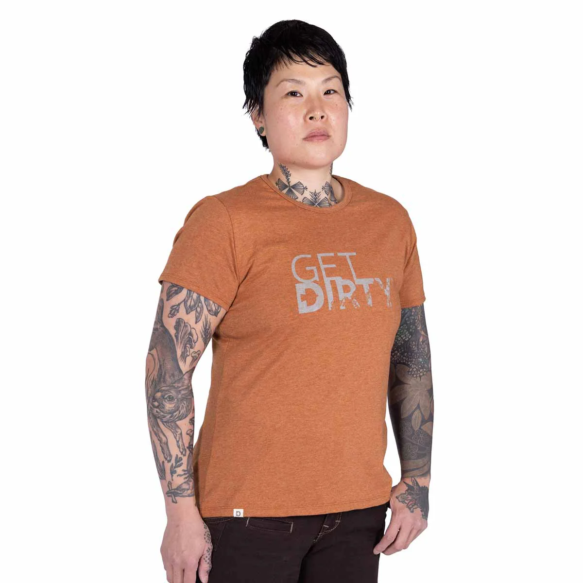 Dovetail Workwear Women's GO TO Crewneck Get Dirty - Faded Paprika