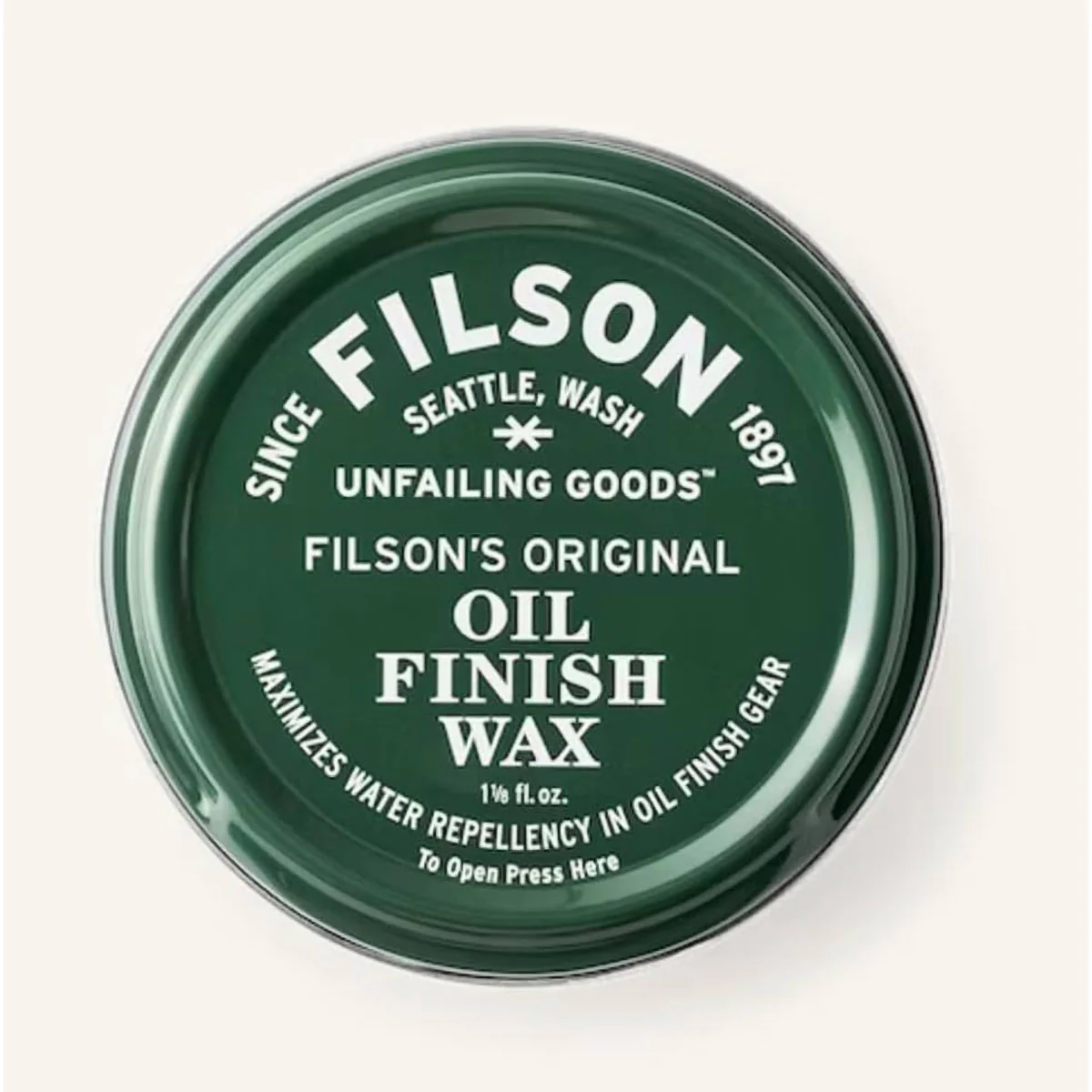 Filson's Oil Finish Wax- 1oz. Tin
