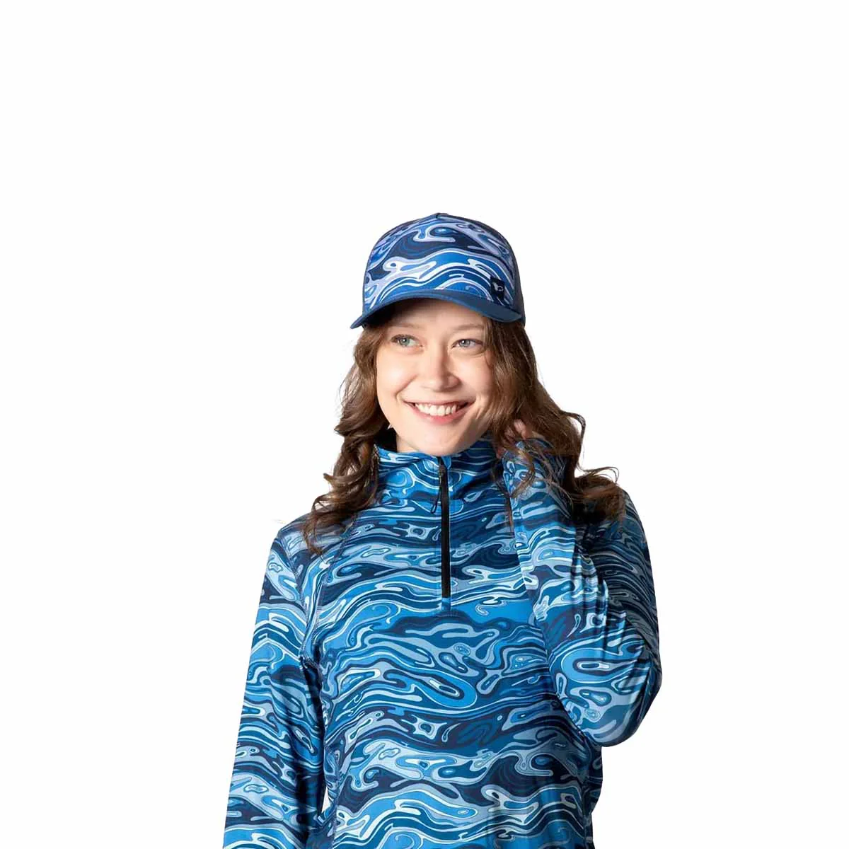 FisheWaters Abstract Trucker Hat - Image 2