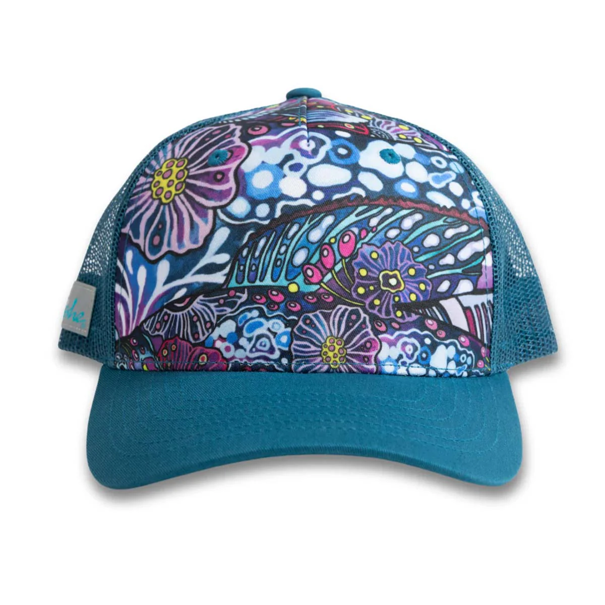 FisheWear Women's Enchanted Grayling Abstract Trucker