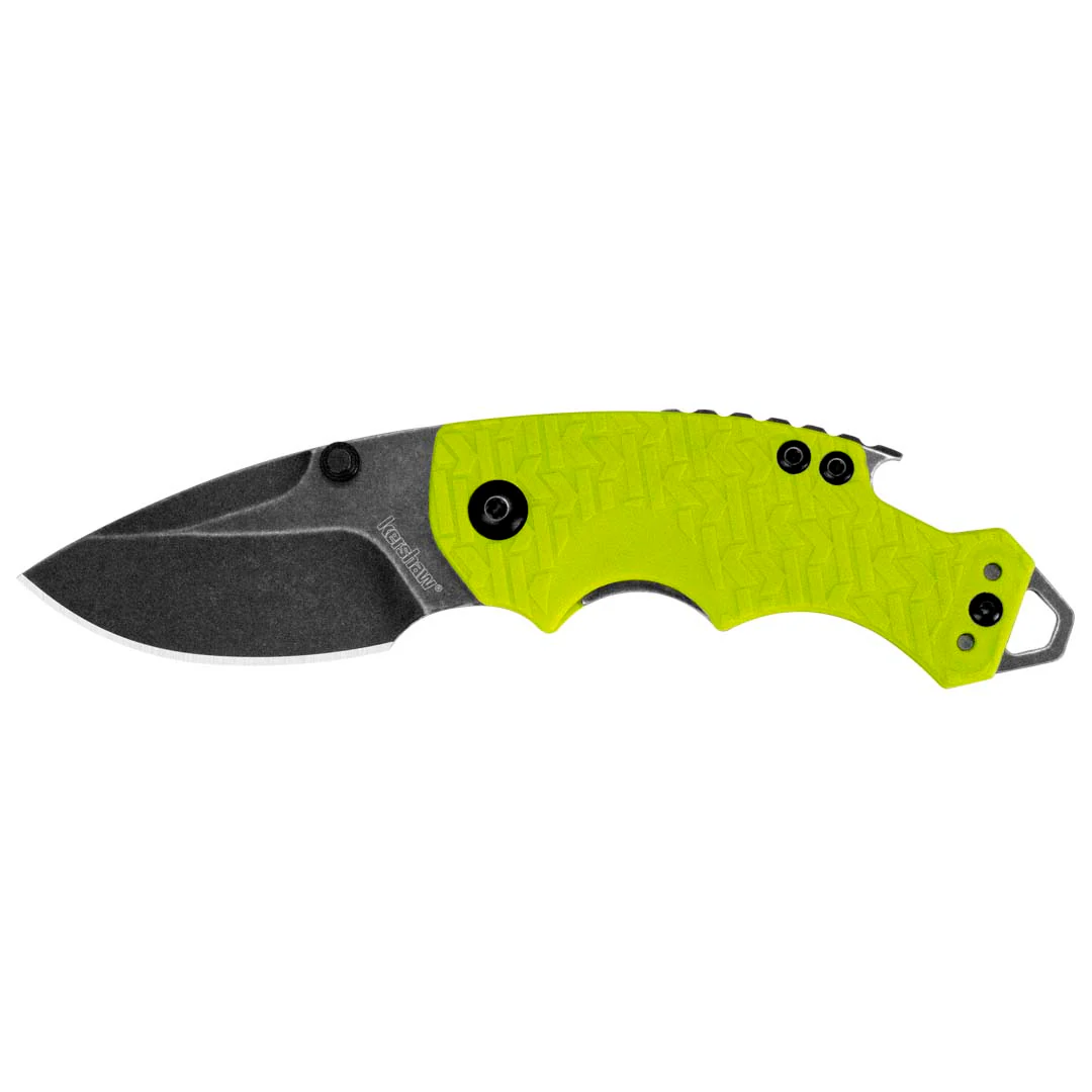 Kershaw Shuffle - Lime Green Blackwash