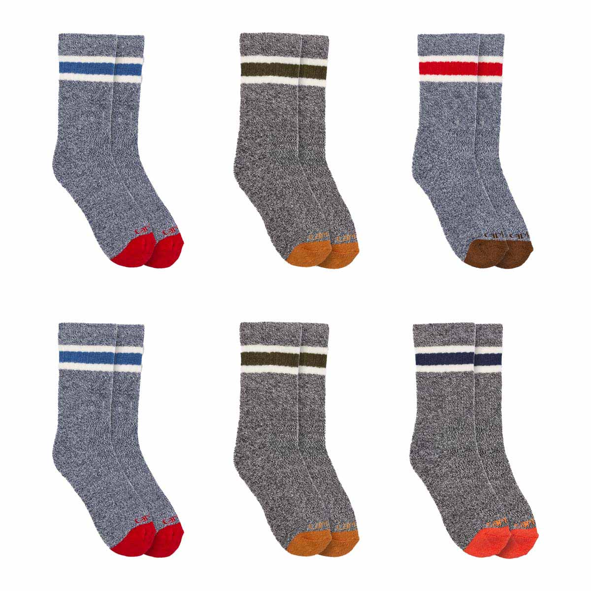 Kid'S Camp Crew Sock 6 Pack