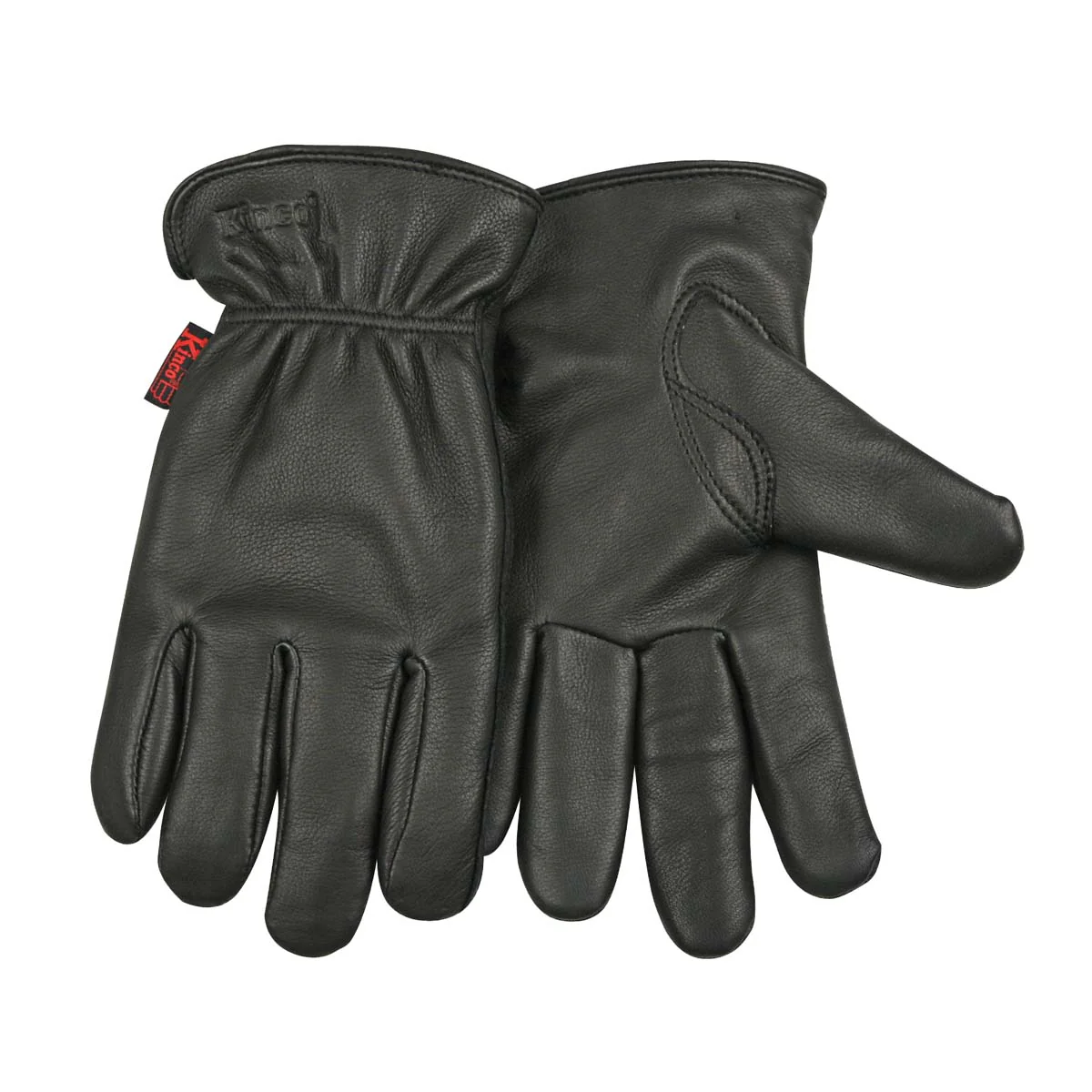 Kinco Men's HeatKeep Deerskin Driver Glove Black - Image 2