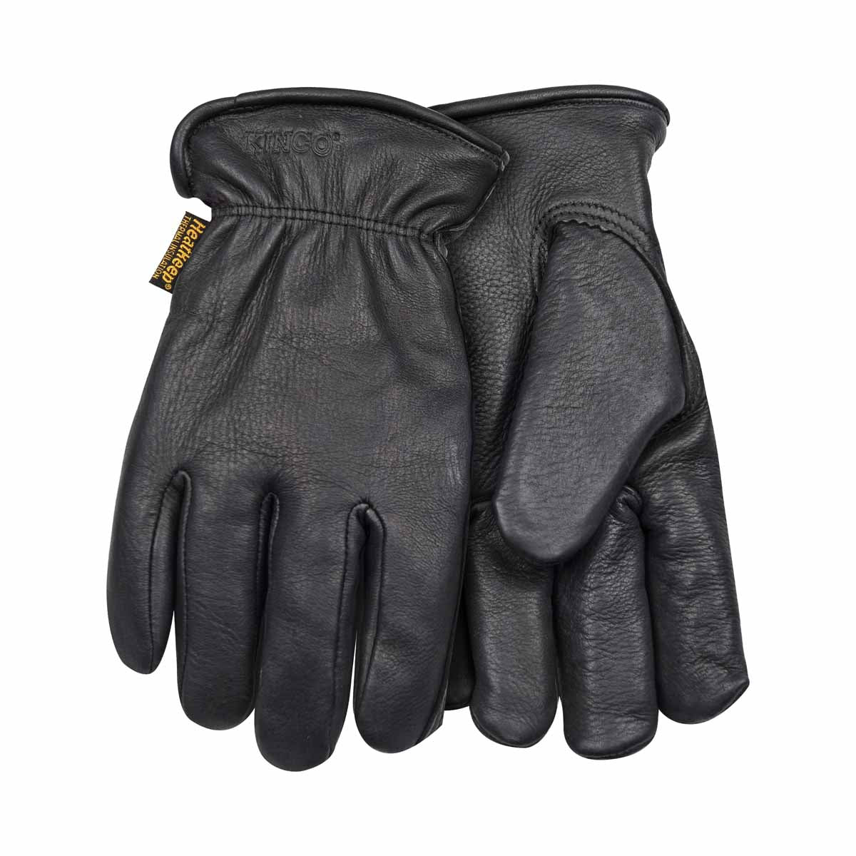 Kinco Men's HeatKeep Deerskin Driver Glove Black - Image 3