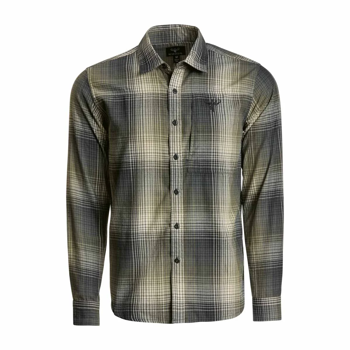 King's Camo Men's Modern Button Flannel