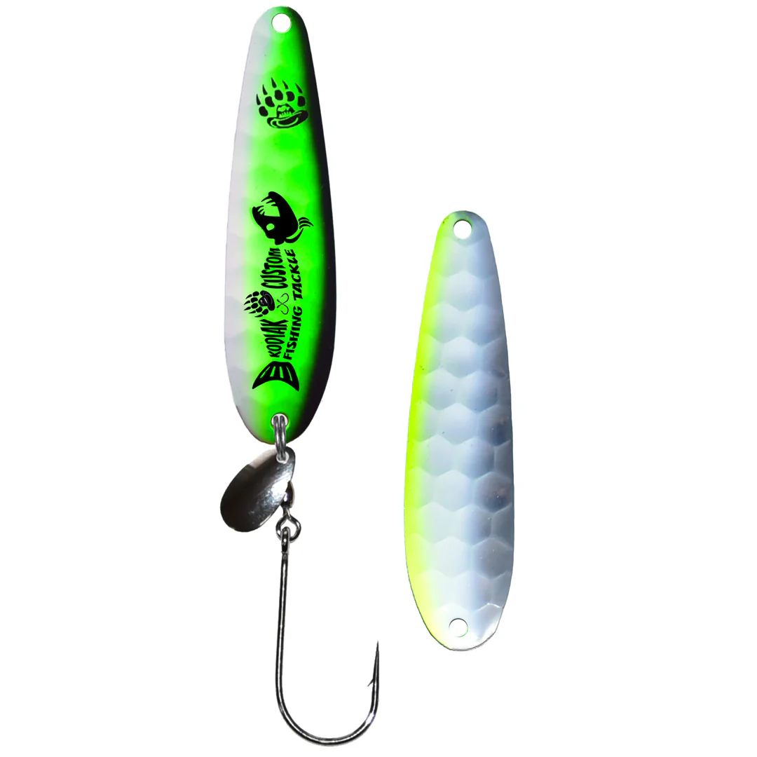 Kodiak Trolling Spoon 3.25 Green/Bean-S