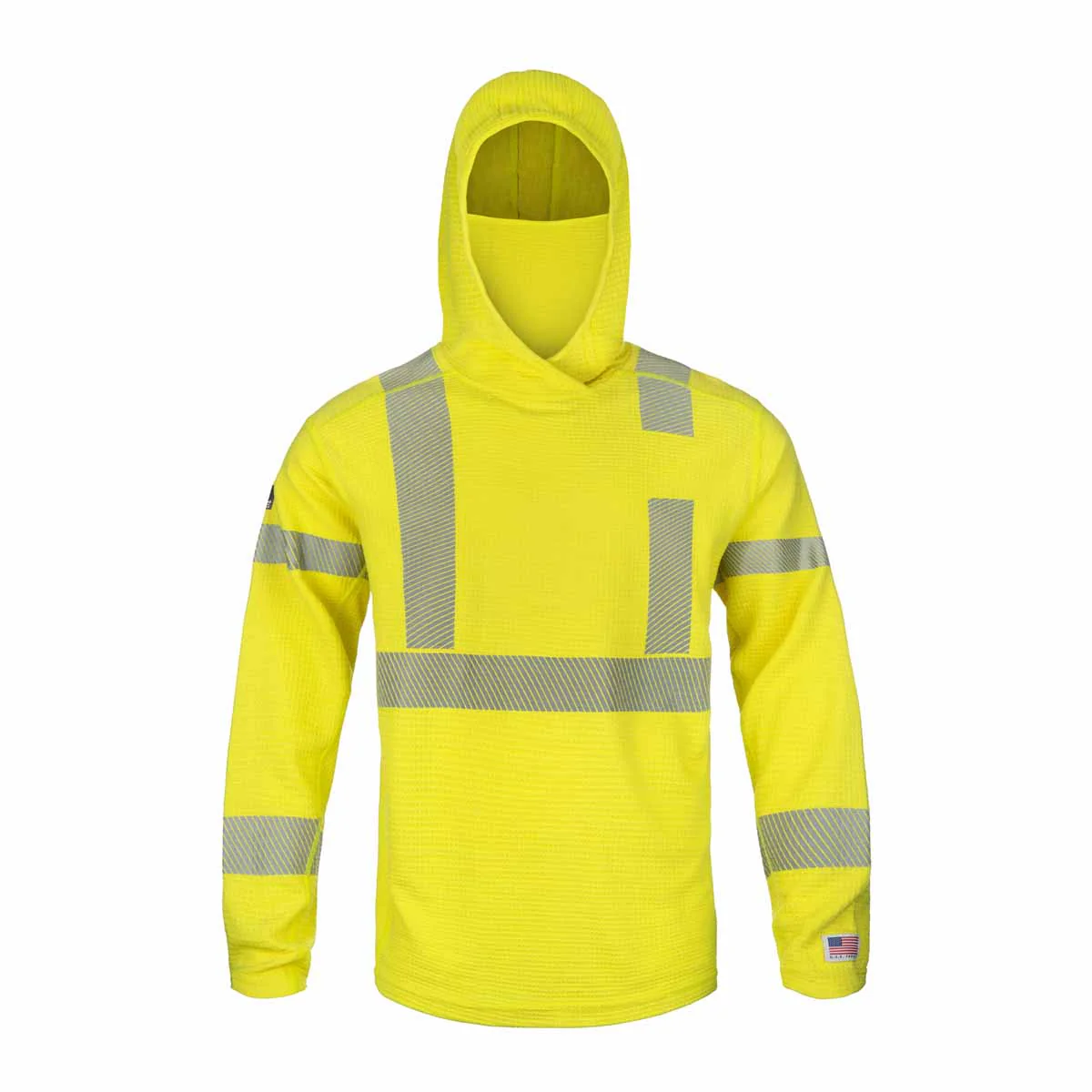 Lakeland Men's FR Hi-Vis Waffle Knit Hoodie