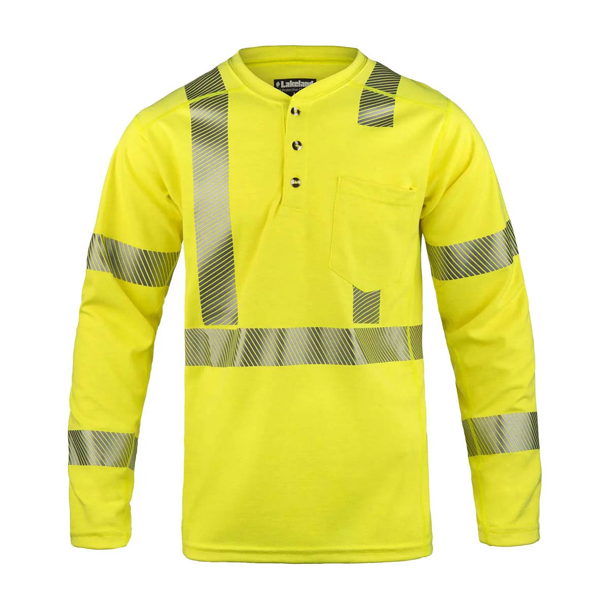 Lakeland Men's High Performance FR Hi-Vis Henley