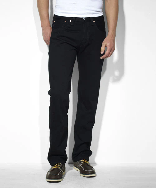Levi's Men's 501 Original Fit Prewashed Black Jeans