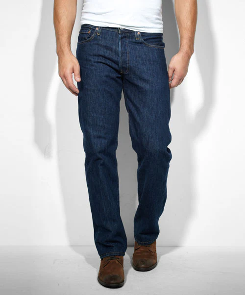 Levi's Men's 501 Original Fit Prewashed Rinsed Indigo Jeans