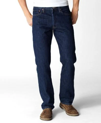 Levi's Men's 501 Original Fit Prewashed Rinsed Indigo Jeans - Image 2