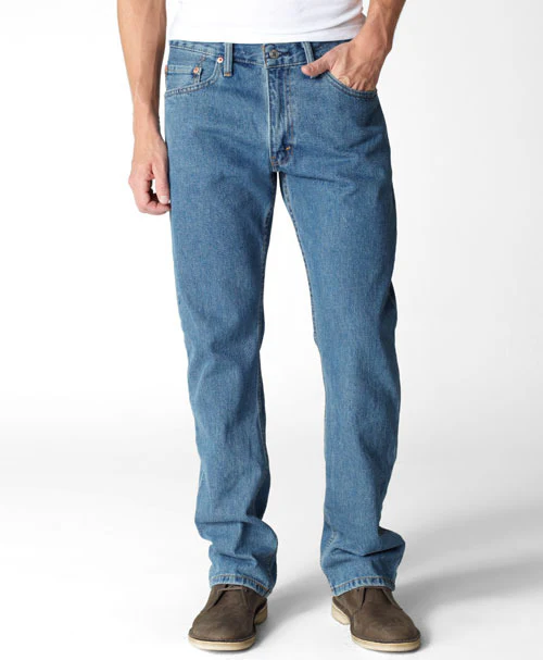 Levi's Men's 505 Regular Fit Prewashed Medium Stonewash Jean