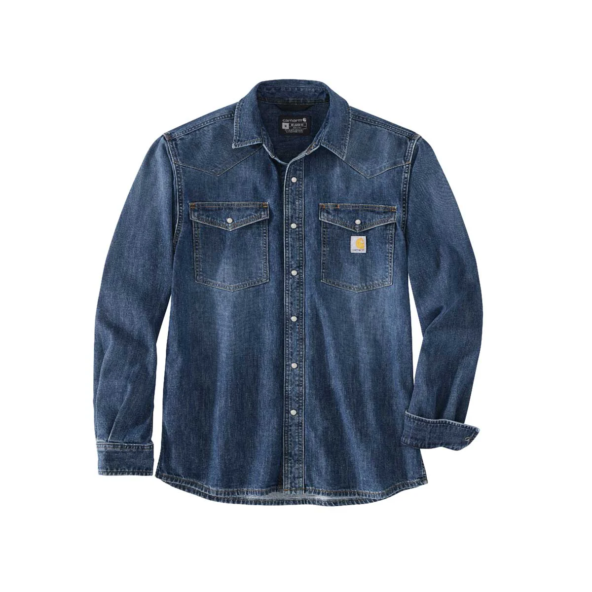 Men's Montana Relaxed Fit Mid Weight Denim Long Sleeve Shirt