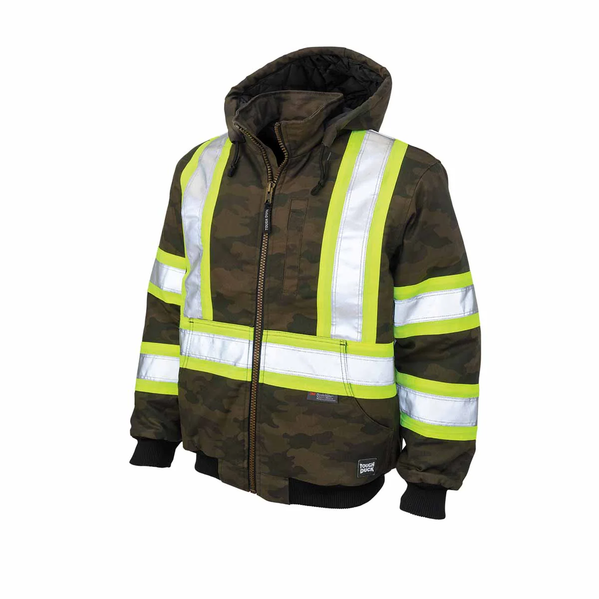 MEN'S TOUGH DUCK CAMO FLEX DUCK SAFETY BOMBER