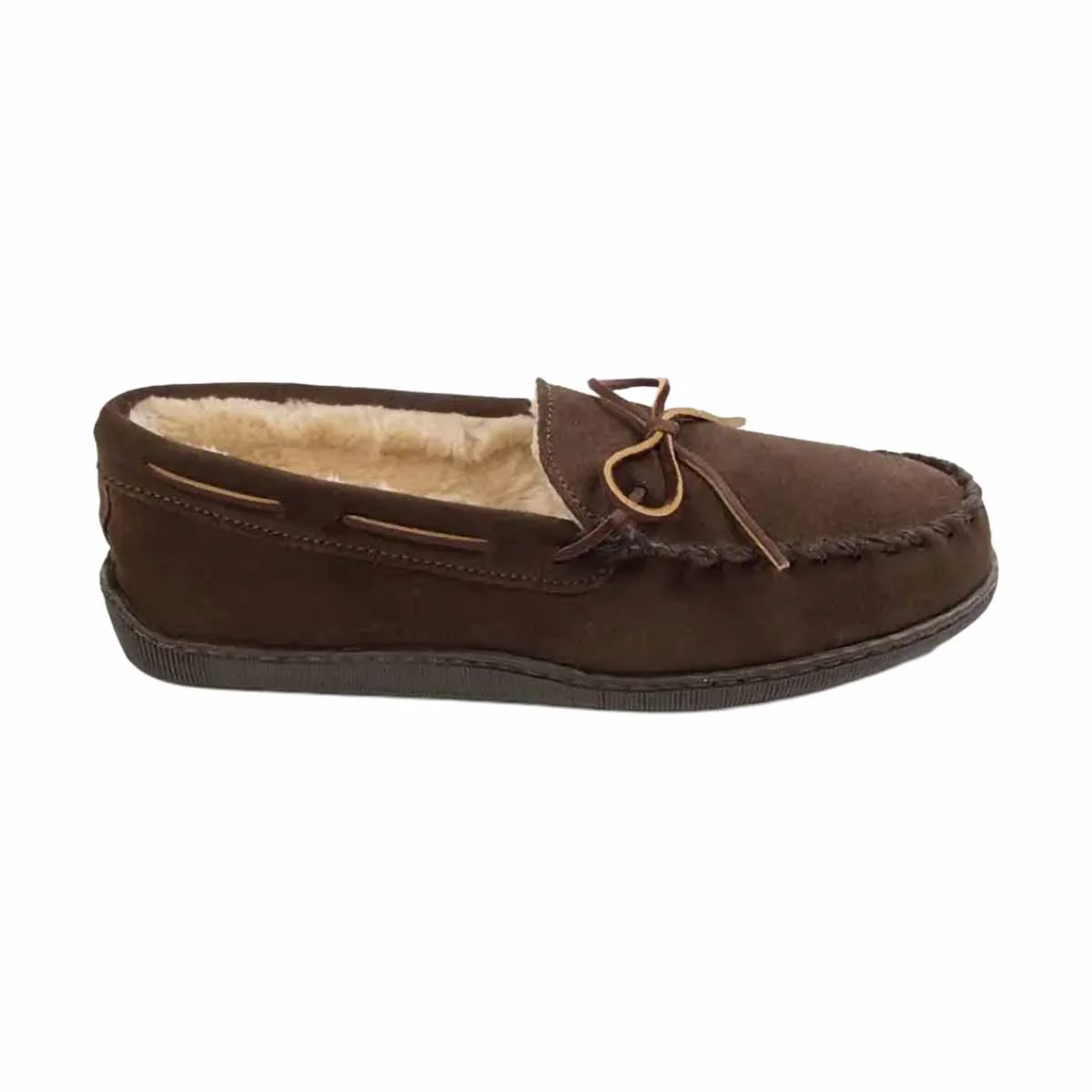 Minnetonka Men's Pile Lined Hardsole Slipper