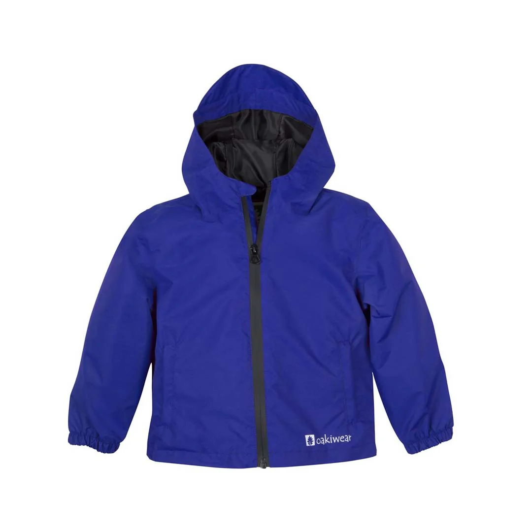 Oakiwear Kids Core Rain Jacket-Navy