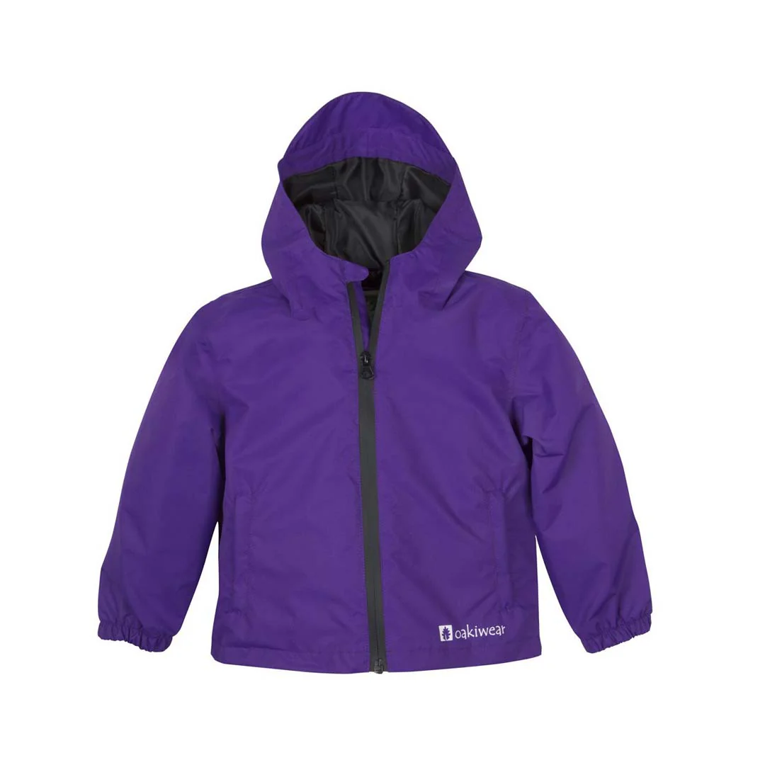 Oakiwear Kids Core Rain Jacket-Purple