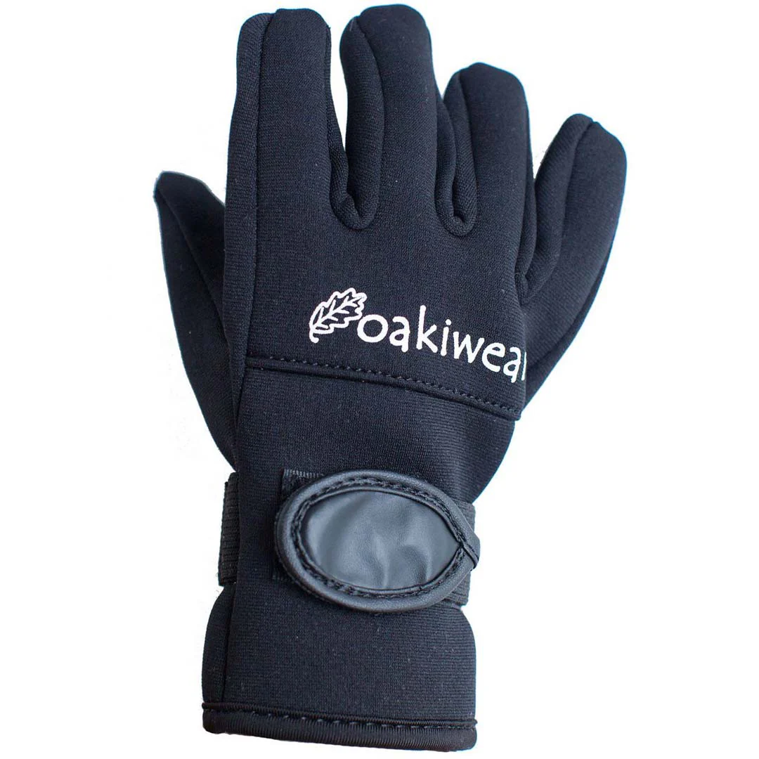 Oakiwear Kids' Neoprene Gloves-Black